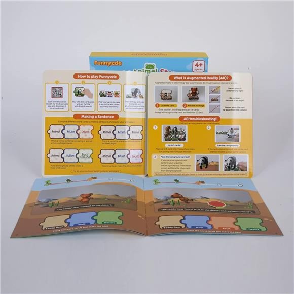 Funnyzzle Animal (AR App Based): Interactive 4D+ Word Flash Card Kit for Age 4+ - Picture 5 of 5